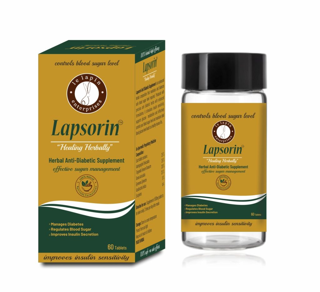 Control Blood Sugar Naturally and Effectively – Lapsorin Herbal Diabetes Care Tablets