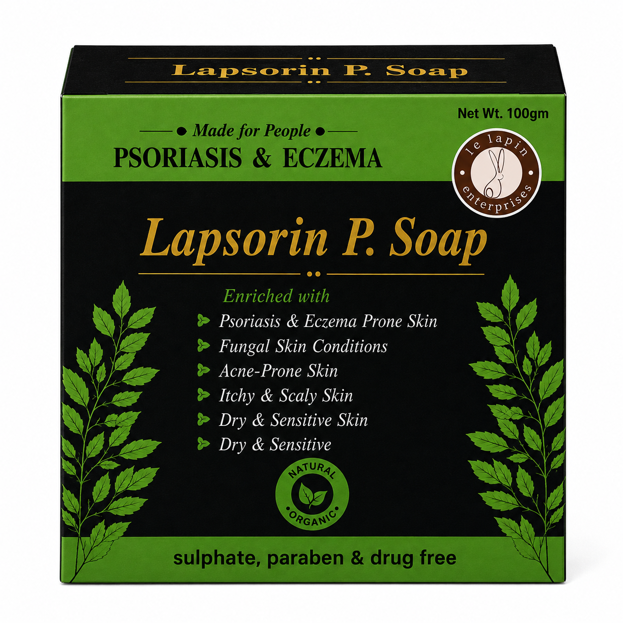 Lapsorin P. Soap – Herbal Ayurvedic Care for Psoriasis & Eczema Prone Skin